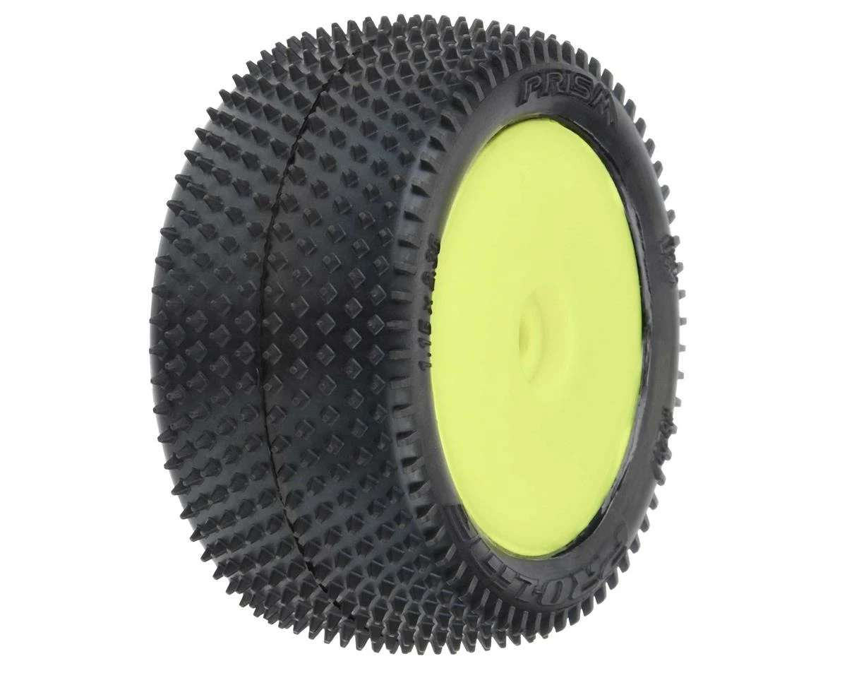 PRO-LINE Mini-B Rear Pre-Mounted Prism Carpet Tire (Yellow) (2) (Z3) - Image 6