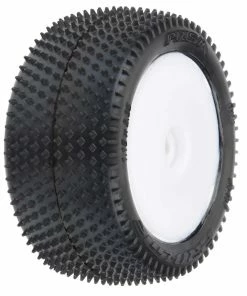 PRO-LINE Mini-B Rear Pre-Mounted Prism Carpet Tire (White) (2) (Z3) 13 PRO-LINE Mini-B Rear Pre-Mounted Prism Carpet Tire (White) (2) (Z3) -FireBrand RC Sales pro8297 13 5
