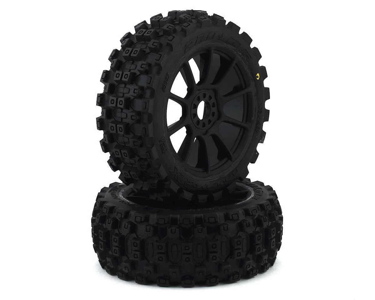 PRO-LINE Badlands MX Pre-Mounted 1/8 Buggy Tires (Black) (2) (M2) W/Mach 10 Wheel