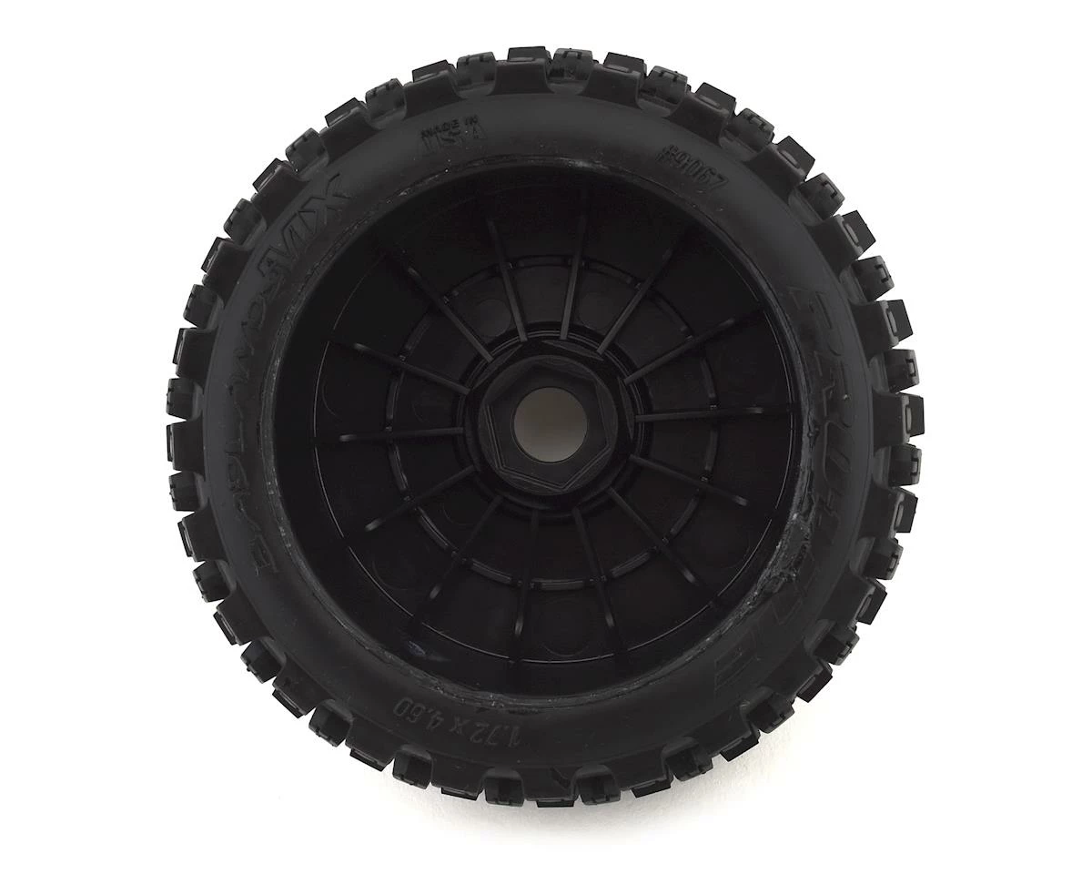 PRO-LINE Badlands MX Pre-Mounted 1/8 Buggy Tires (Black) (2) (M2) W/Velocity V2 Wheel - Image 2