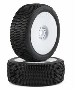 PRO-LINE Convict Pre-Mounted 1/8 Buggy Tires (2) (White) (S3) W/Lightweight Wheel