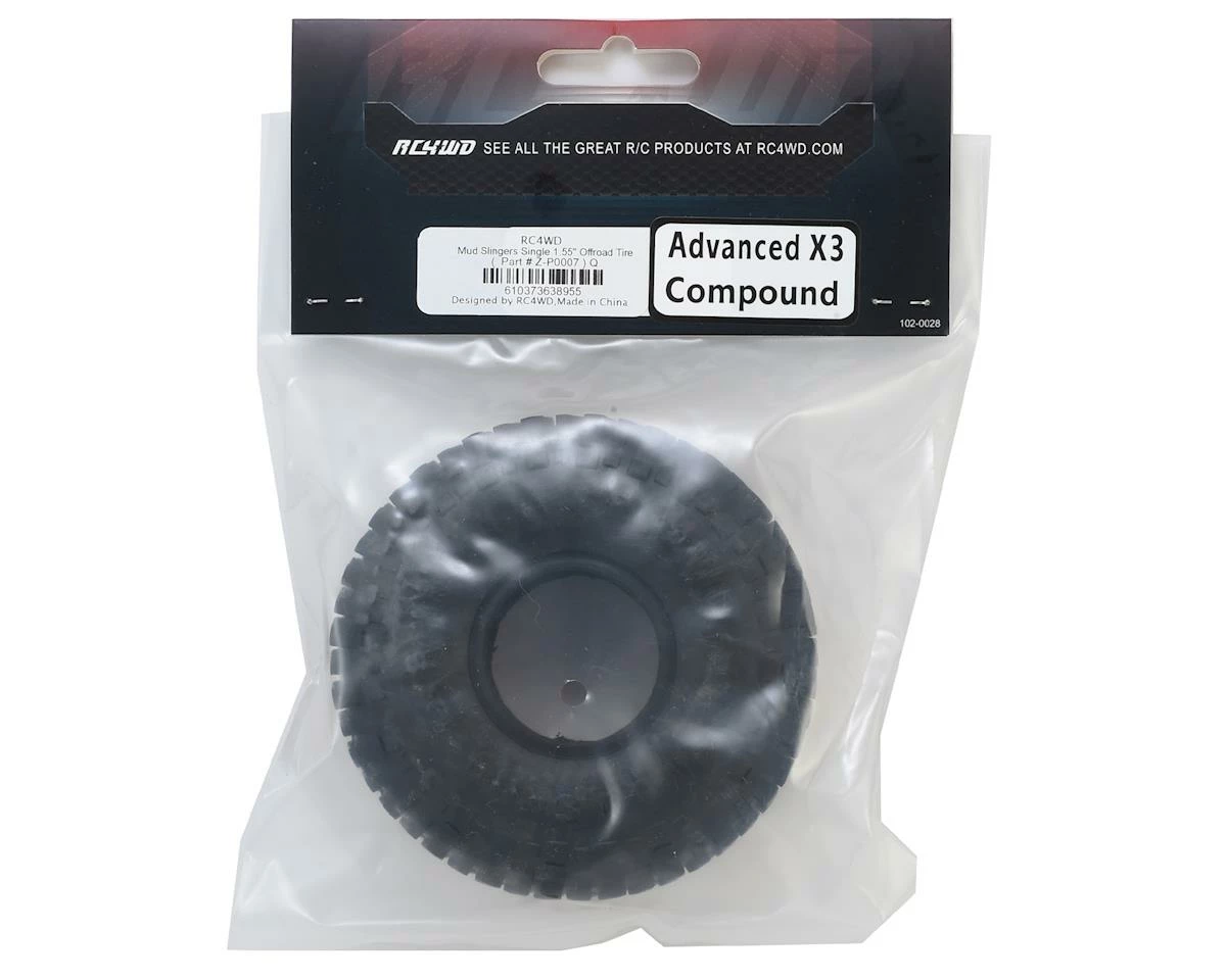 RC4WD Mud Slingers 1.55" Single Scale Tire - Image 2