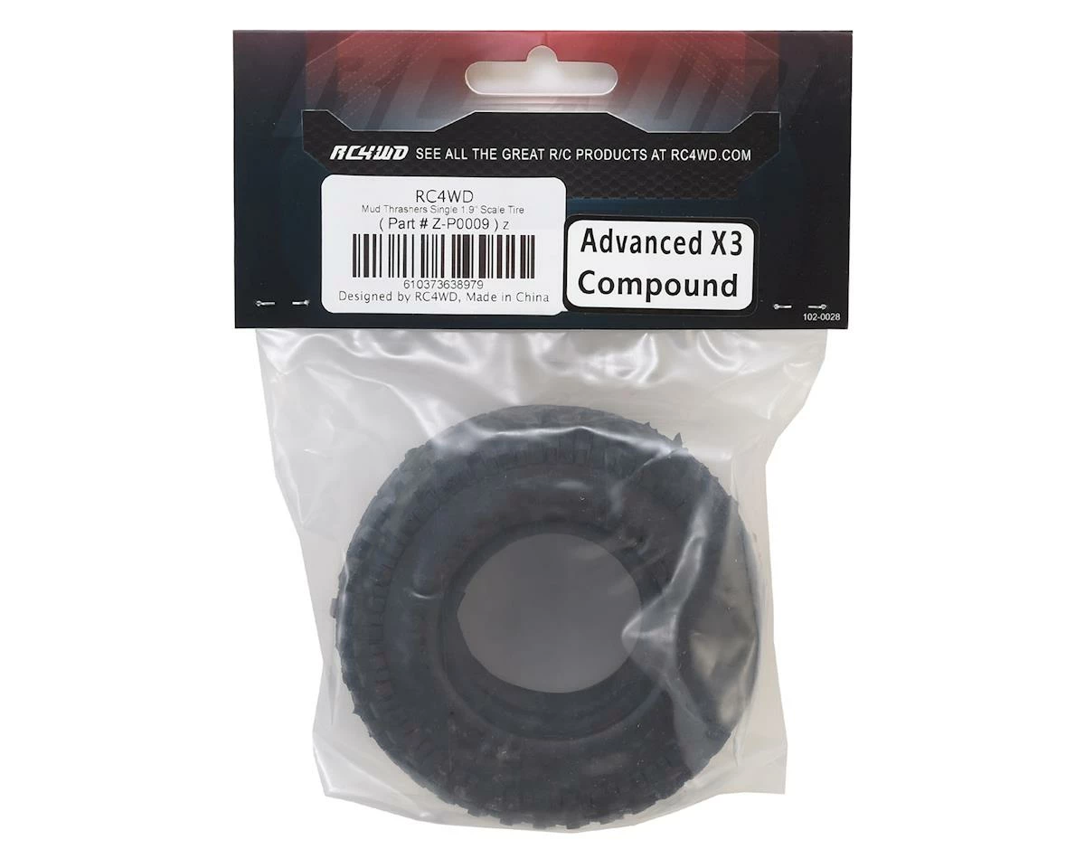 RC4WD Mud Thrashers 1.9" Single Scale Tire - Image 2