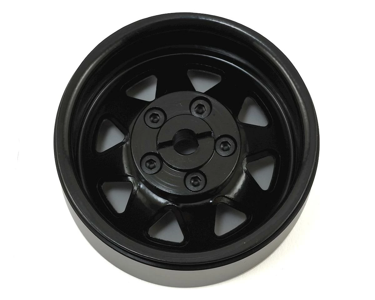 RC4WD 5 Lug Wagon 1.9" Stamped Single Steel Beadlock Wheel (Black) - Image 2