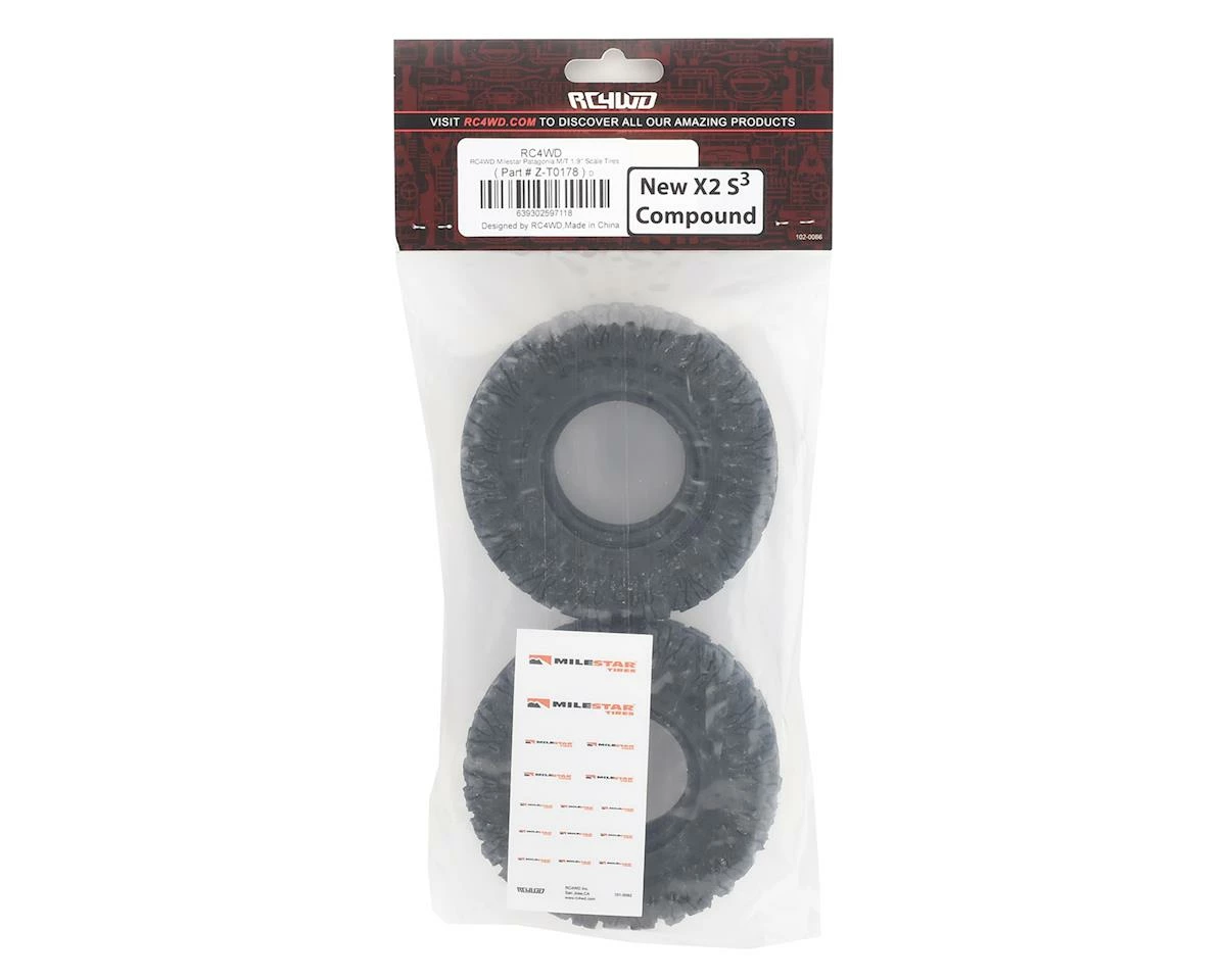 RC4WD Milestar Patagonia M/T 1.9" Scale Tires (2) - Image 2