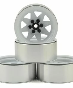 RC4WD 6 Lug Wagon 2.2 Steel Stamped Beadlock Wheels (White) (4)