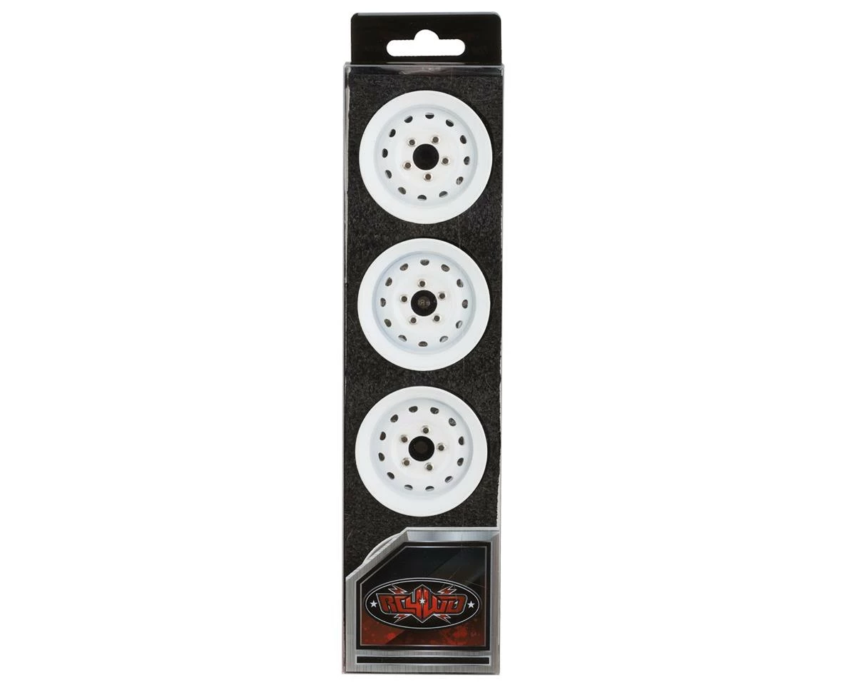 RC4WD Heritage Edition Stamped Steel 1.9" Beadlock Wheels (White) (4) - Image 4