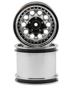 RPM "Revolver 10 Hole" Associated Rear Wheels (2) (Chrome) (Pins)