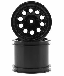 RPM 12mm Hex "Revolver 10 Hole" Traxxas Electric Rear Wheels (2) (Black)