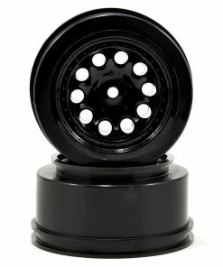 RPM 12mm Spline Drive "Revolver" Short Course Wheels (Black) (2) (Slash Front)