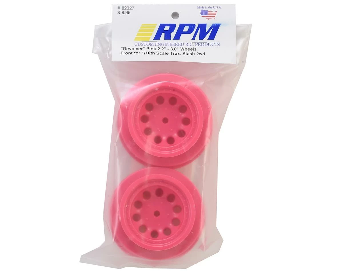 RPM 12mm Spline Drive "Revolver" Short Course Wheels (Pink) (2) (Slash Front) - Image 4