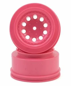 RPM 12mm Spline Drive "Revolver" Short Course Wheels (Pink) (2) (Slash Rear)