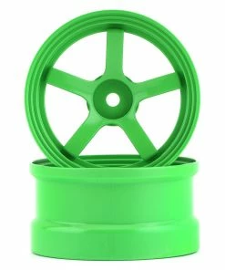 Reve D P5 Drift Wheel (Green) (2) (6mm Offset) W/12mm Hex