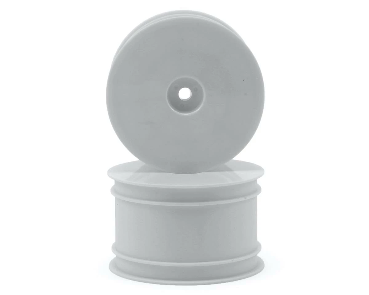 Raw Speed RC 2.2" 12mm Hex 1/10 Rear Buggy Wheels (White) (2) (B6/22/RB6/ZX6)