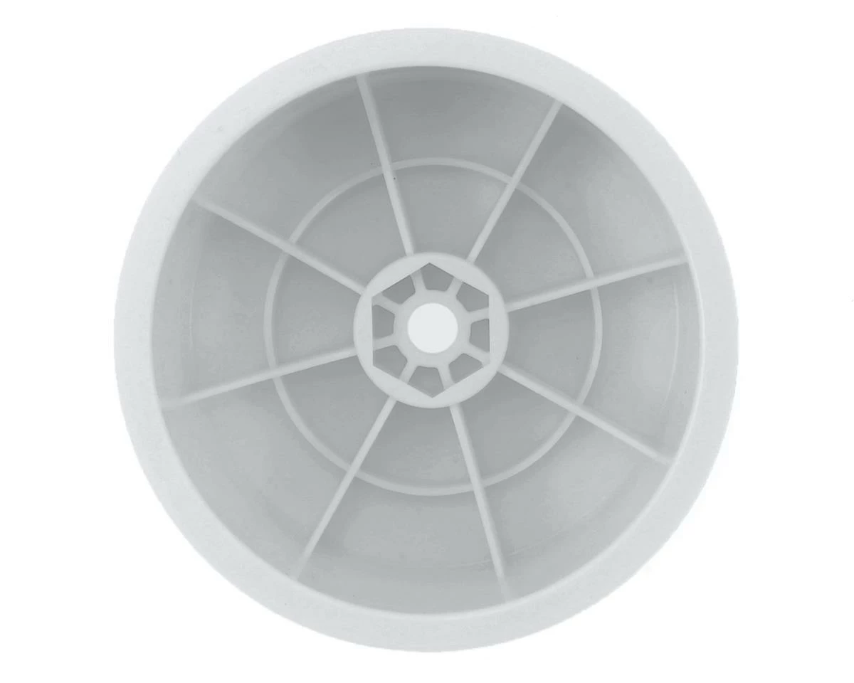 Raw Speed RC 2.2" 12mm Hex 1/10 Rear Buggy Wheels (White) (2) (B6/22/RB6/ZX6) - Image 2