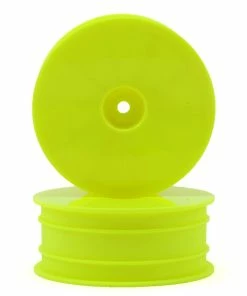 Raw Speed RC 2.2" 1/10 2WD Front Wheels (Yellow) (2) (B6/RB6) W/12mm Hex