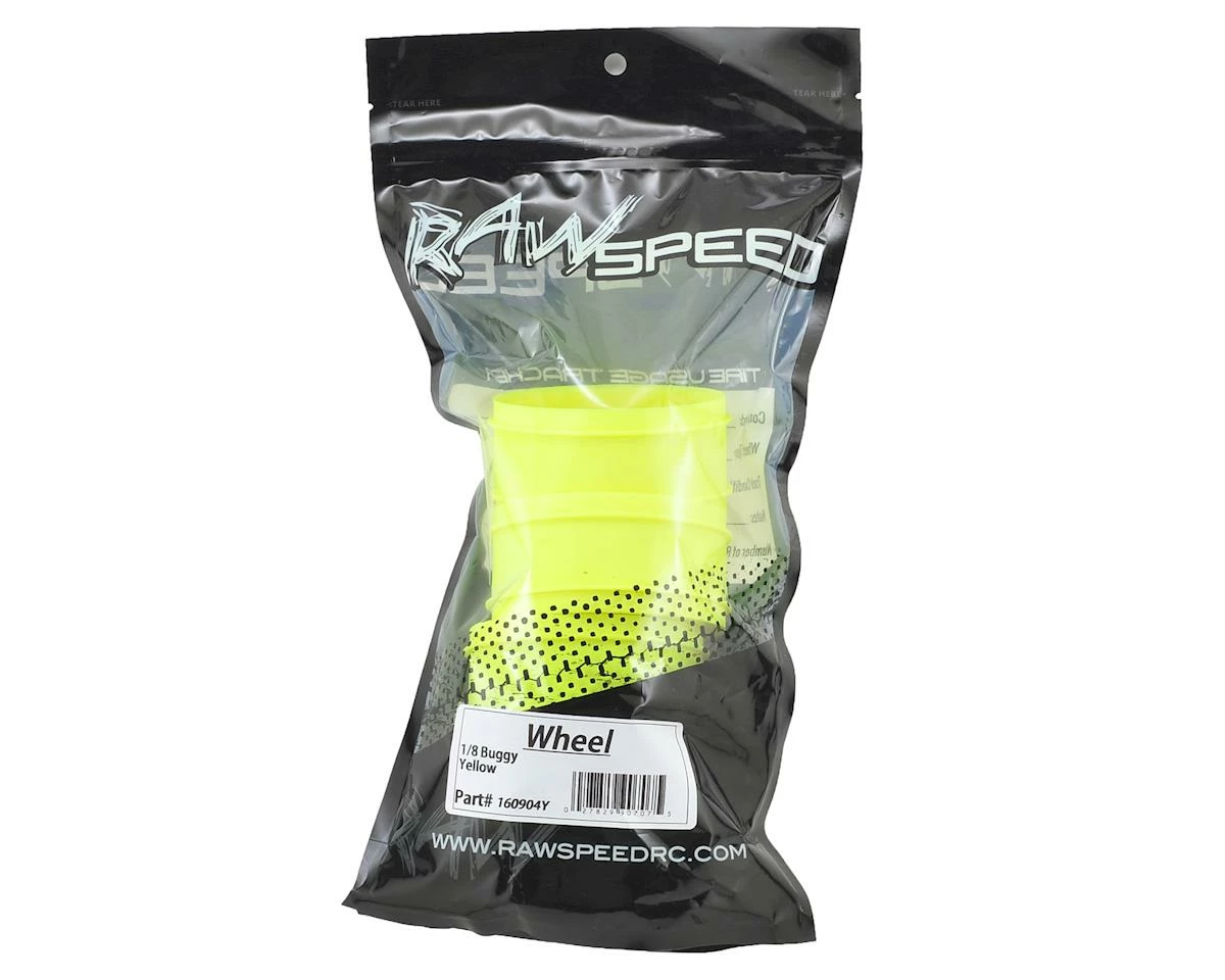 Raw Speed RC 1/8th Off Road Wheel (4) (Yellow) - Image 3