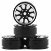 Samix SCX24 Aluminum 1.0" Wheel Set (Black) (4)
