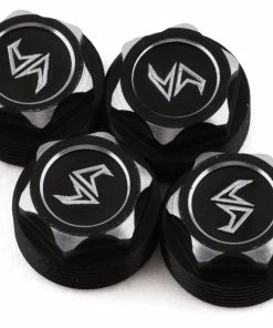 SCX24 Aluminum Scale Wheel Hub (Black) (4) (Samix Beadlock Wheel Only)