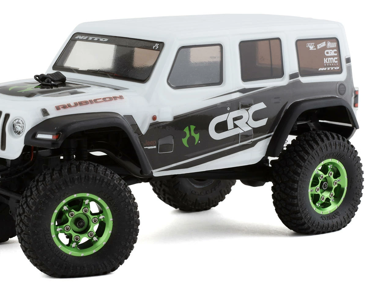 Samix SCX24 Aluminum & Brass Adjustable Offset 1.0" Beadlock Wheels (Green) (4) - Image 4