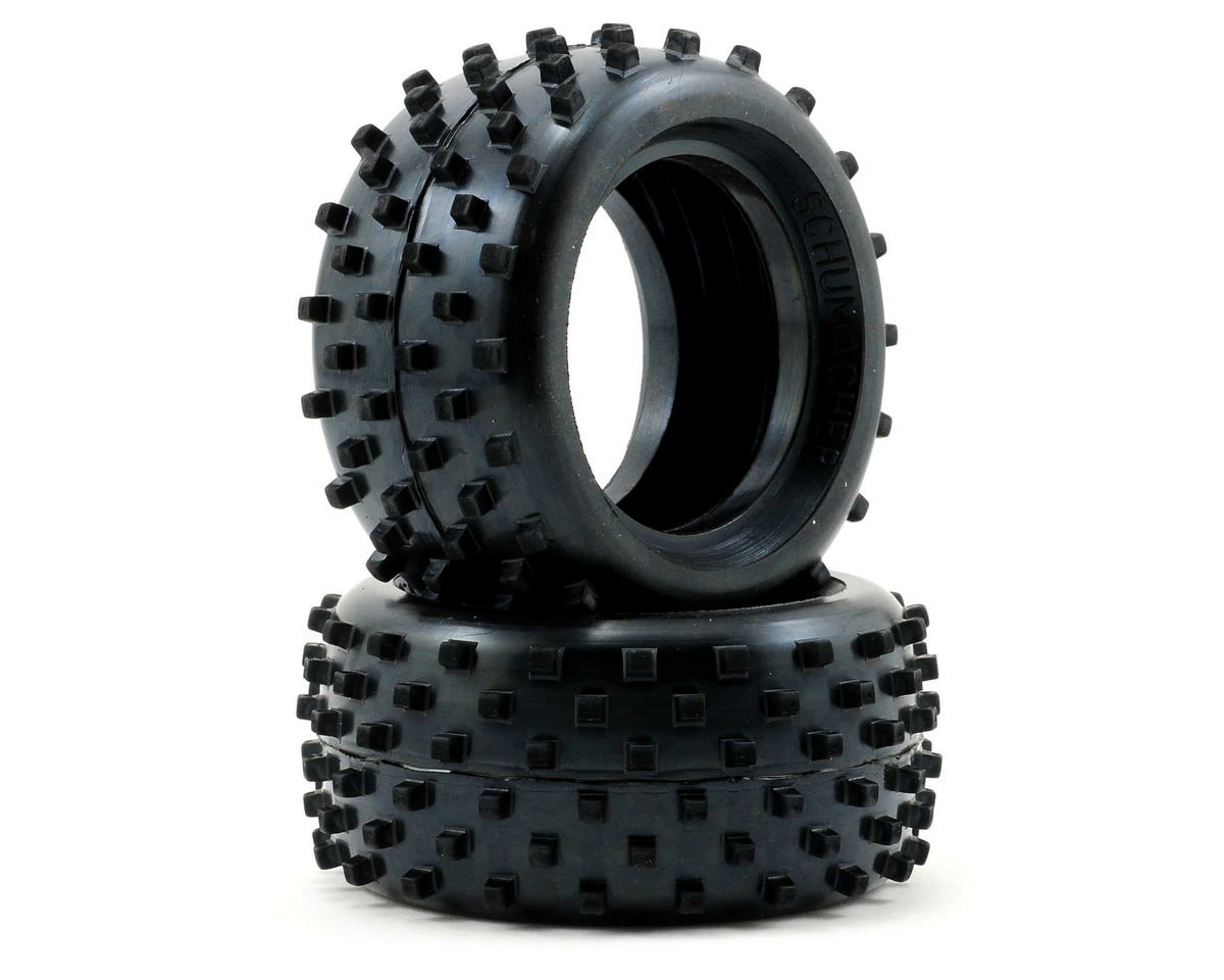 Schumacher "Block" 1/10 Buggy Rear Carpet Tires (2) (Blue) 3 Schumacher "Block" 1/10 Buggy Rear Carpet Tires (2) (Blue)