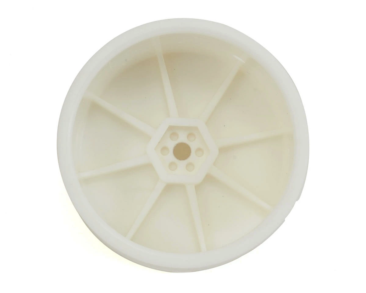 Schumacher 12mm 1/10 Buggy Rear Hex Wheels (White) (2) - Image 2