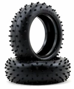 Schumacher "Mini Spike 2" 1/10 4WD Buggy Front Carpet Tires (2) (Yellow)