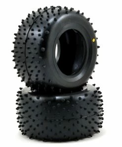 Schumacher "Mini Spike" 2.2" 1/10 Truck Rear Carpet Tires (2) (Yellow)