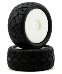 Schumacher "Venom 114" Pre-Mounted 1/8 Buggy Tires (2) (White)