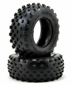 Schumacher "Stagger Rib" Short Course Truck Tires (2) (Yellow)