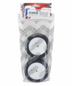 Schumacher Honeycomb Pre-Mounted 2.2" 4WD Front Buggy Tires (2) (Yellow) W/12mm Hex (Cragg Insert) -FireBrand RC Sales schu6874 2