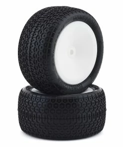 Schumacher Honeycomb Pre-Mounted 2.2" 1/10 Buggy Rear Tires (2) (Yellow) W/12mm Hex (Cragg Insert)