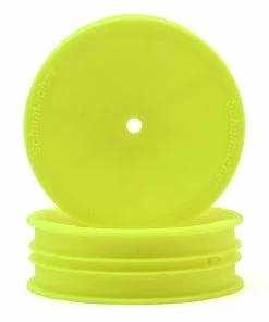 Schumacher 12mm 1/10 2WD Buggy Front Hex Wheels (Yellow) (2) (Slim)