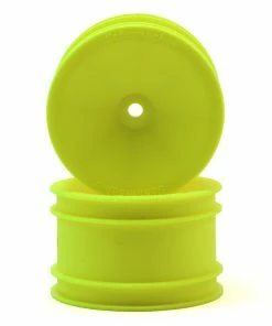 Schumacher 12mm 1/10 Buggy Rear Hex Wheels (Yellow) (2)
