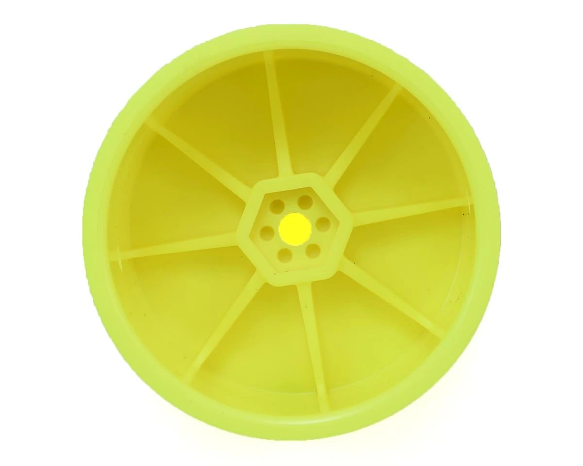 Schumacher 12mm 1/10 Buggy Rear Hex Wheels (Yellow) (2) - Image 2