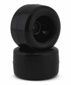 Schumacher Shimizu F1 V2 Pre-Mounted Rear Rubber Carpet Tires (2) (Medium)