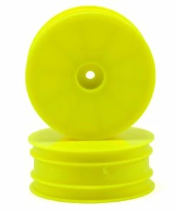 Serpent 12mm Hex 1/10 2WD Front Buggy Wheels (2) (SRX-2) (Yellow)