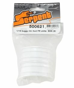 Serpent 12mm Hex SDX4 2.2" 4WD Front Buggy Wheels (2) (White) -FireBrand RC Sales ser500621 2