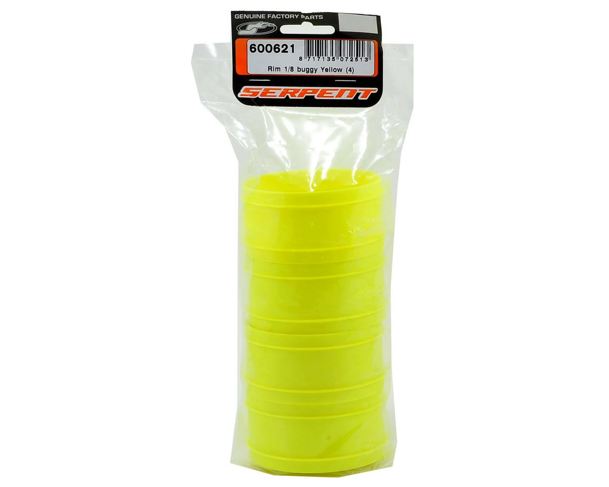 Serpent 1/8 Buggy Wheel (4) (Yellow) - Image 2