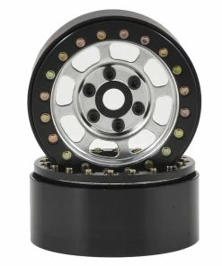 SSD RC Trail 1.9" Steel Beadlock Crawler Wheels (Silver) (2)