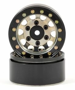 SSD RC Hole 1.55" Steel Beadlock Crawler Wheels (Silver) (2)