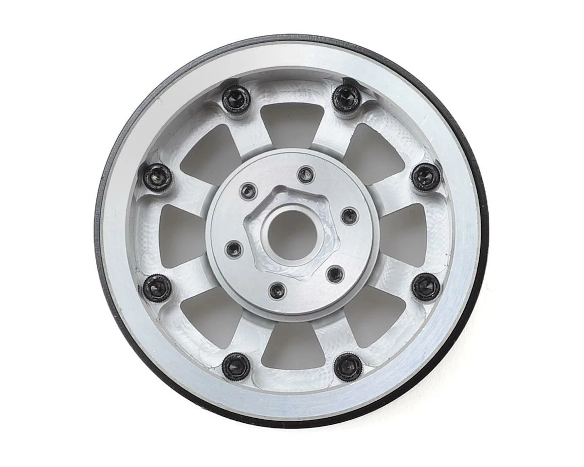 SSD RC Assassin 1.9" Beadlock Crawler Wheels (Silver) (2) - Image 2