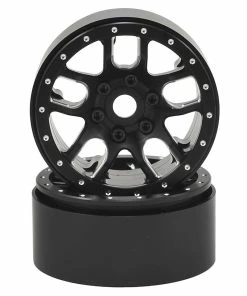 SSD RC 1.9"" Double Time Beadlock Wheels (Black) (2)