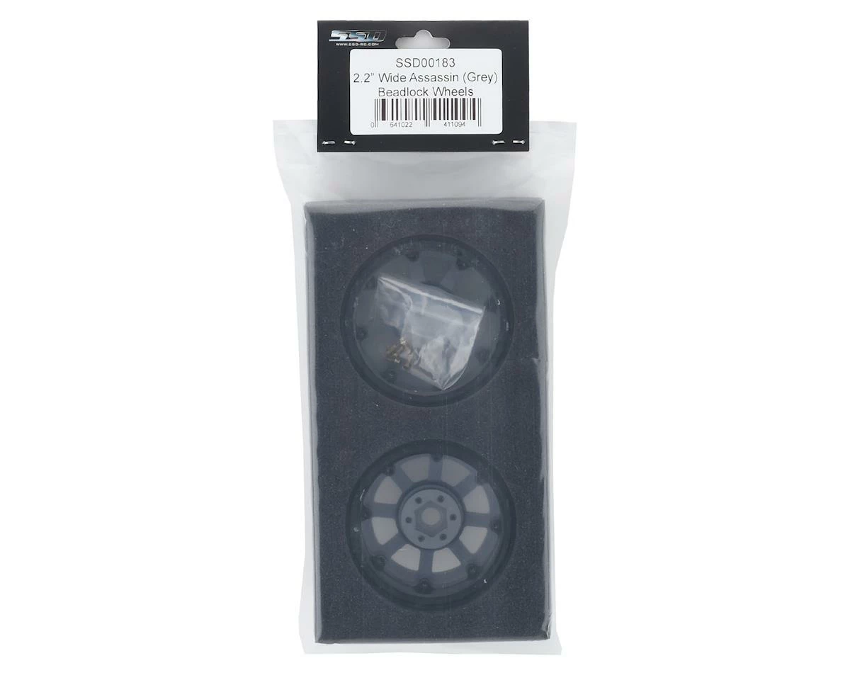SSD RC 2.2 Wide Assassin Beadlock Wheels (Grey) (2) - Image 4