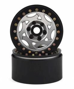SSD RC 1.9"" Champion Beadlock Wheels (Silver/Black)