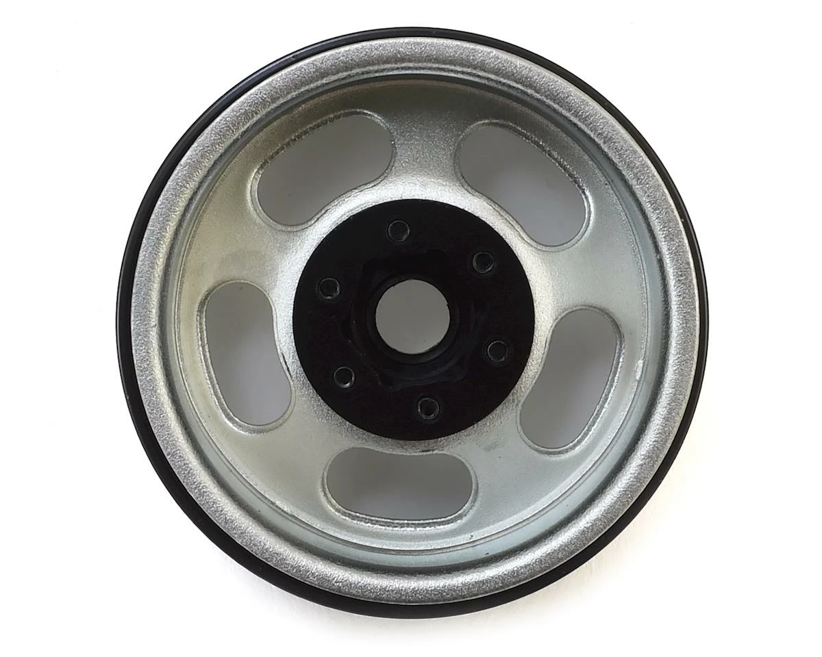 SSD RC Lot 1.9"" Steel Beadlock Wheels (Silver) - Image 2