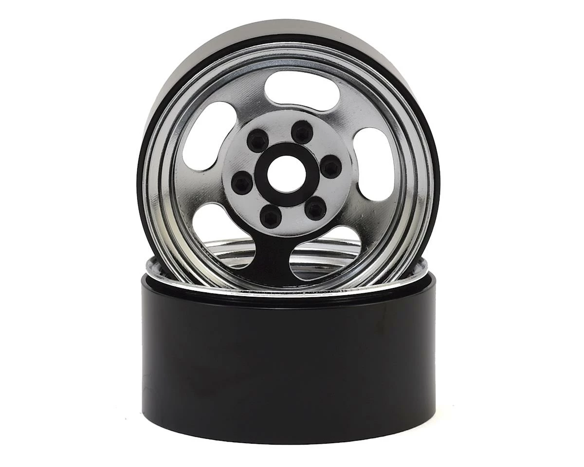 SSD RC Lot 1.9"" Steel Beadlock Wheels (Chrome)