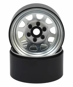 SSD RC Tock 1.9"" Steel Beadlock Wheels (Silver)