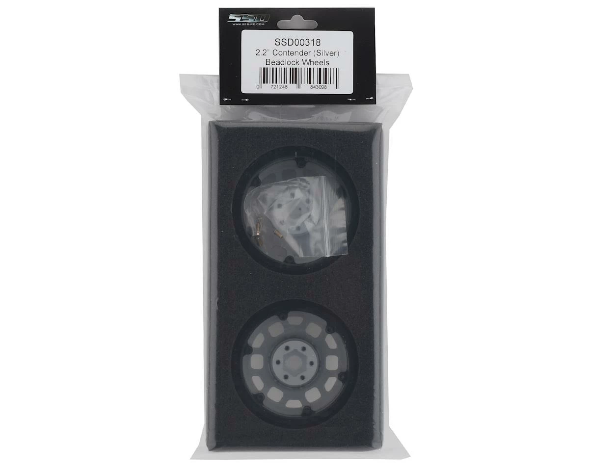 SSD RC 2.2 Contender Beadlock Wheels (Silver) - Image 4
