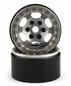SSD RC 1.9"" Rugged Beadlock Wheels (Silver) (2)